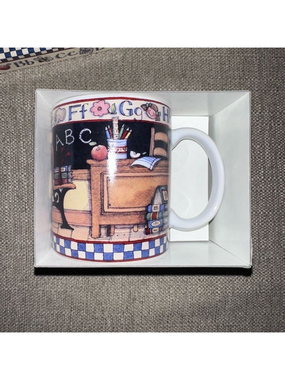 NOS 1998 Vintage Lang And Wise Collector Mug #12 All Checked Out By Susan Winget